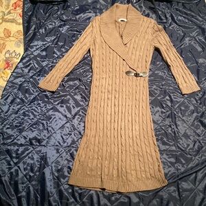 NWOT Calvin Klein Cable Sweater Dress